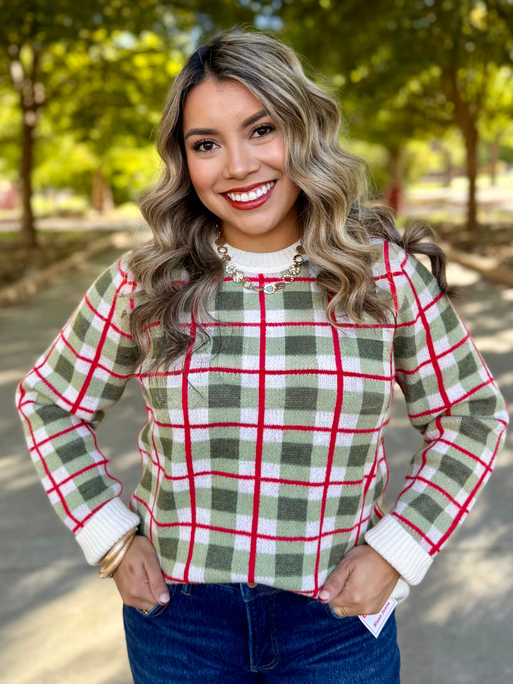 Plaid Lane Sweater
