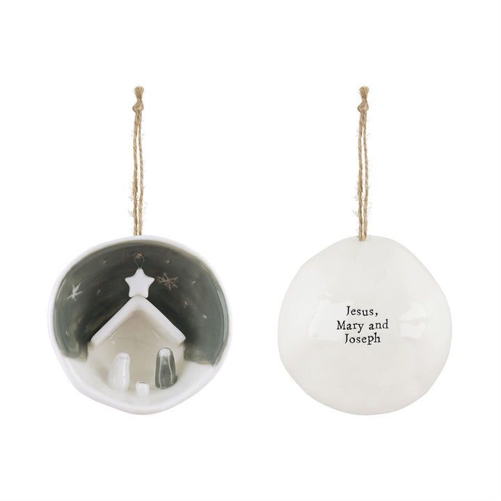 Nativity Porcelain Ornament
