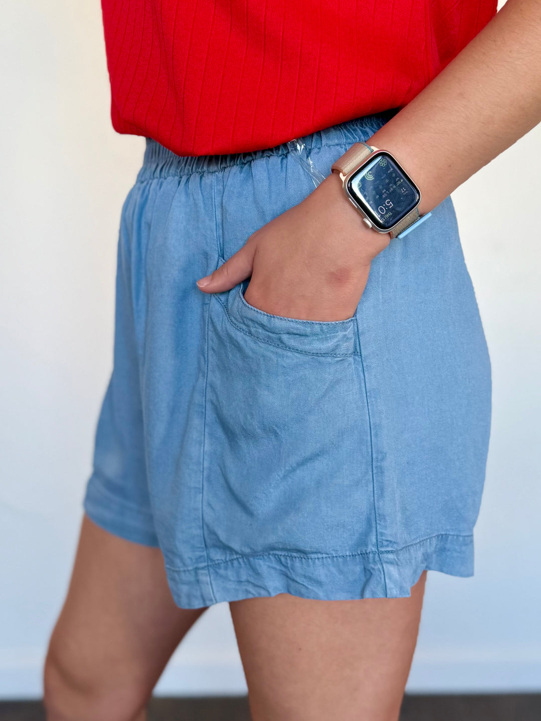 Betsy Chambray Shorts