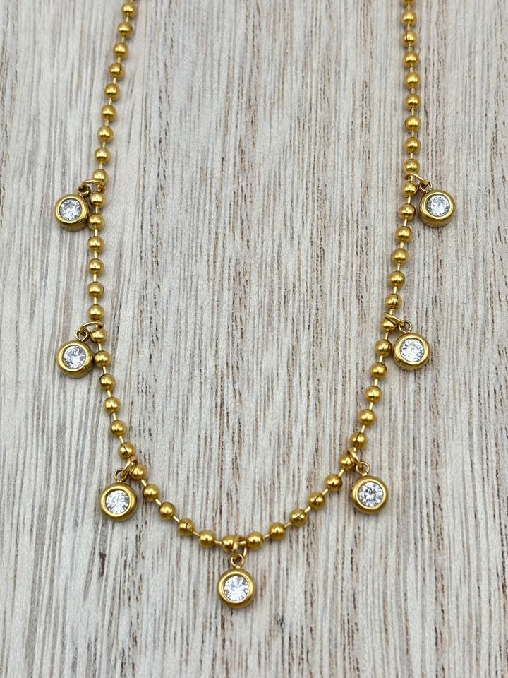 Breezy Rhinestone Necklace by ChansuttPearls