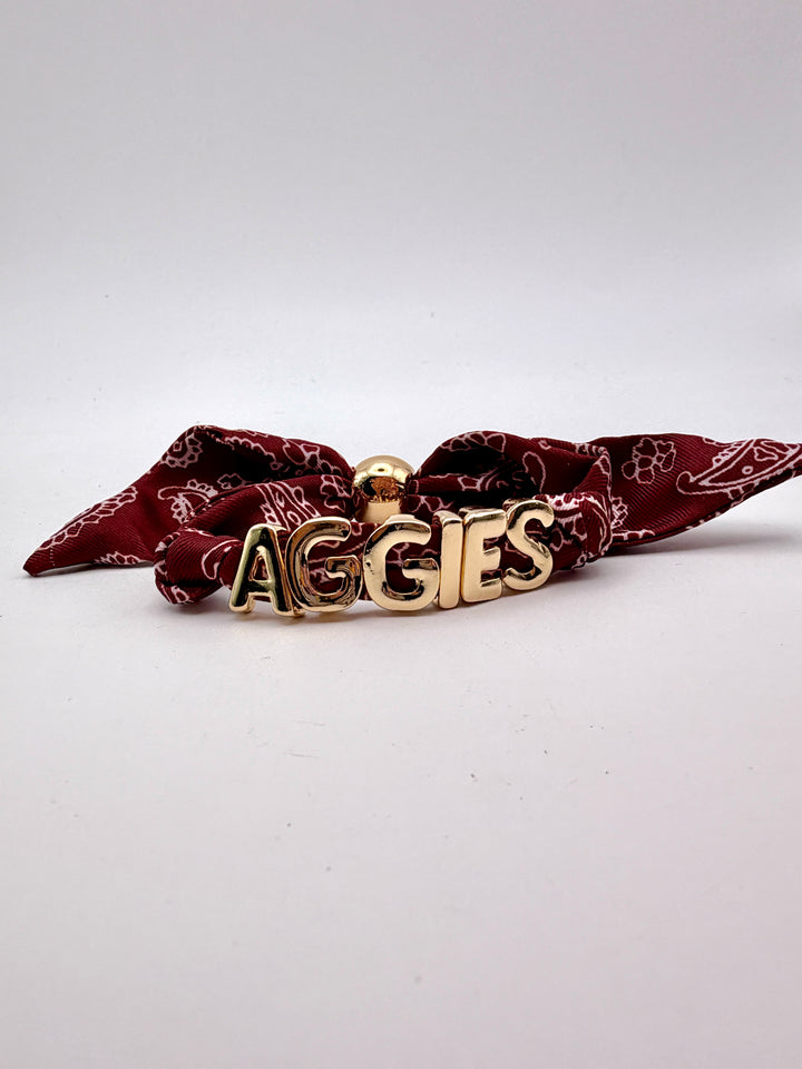 Texas A&M Bandana Slider Bracelet