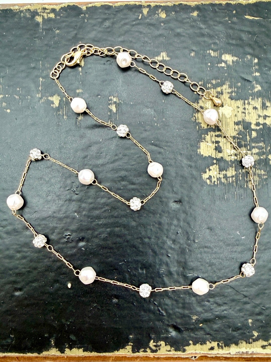 Faith Dainty Pearl Necklace