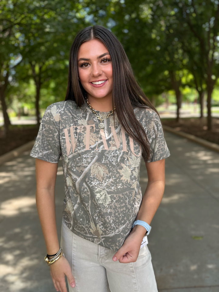 WTAMU Puff Camo Graphic Tee