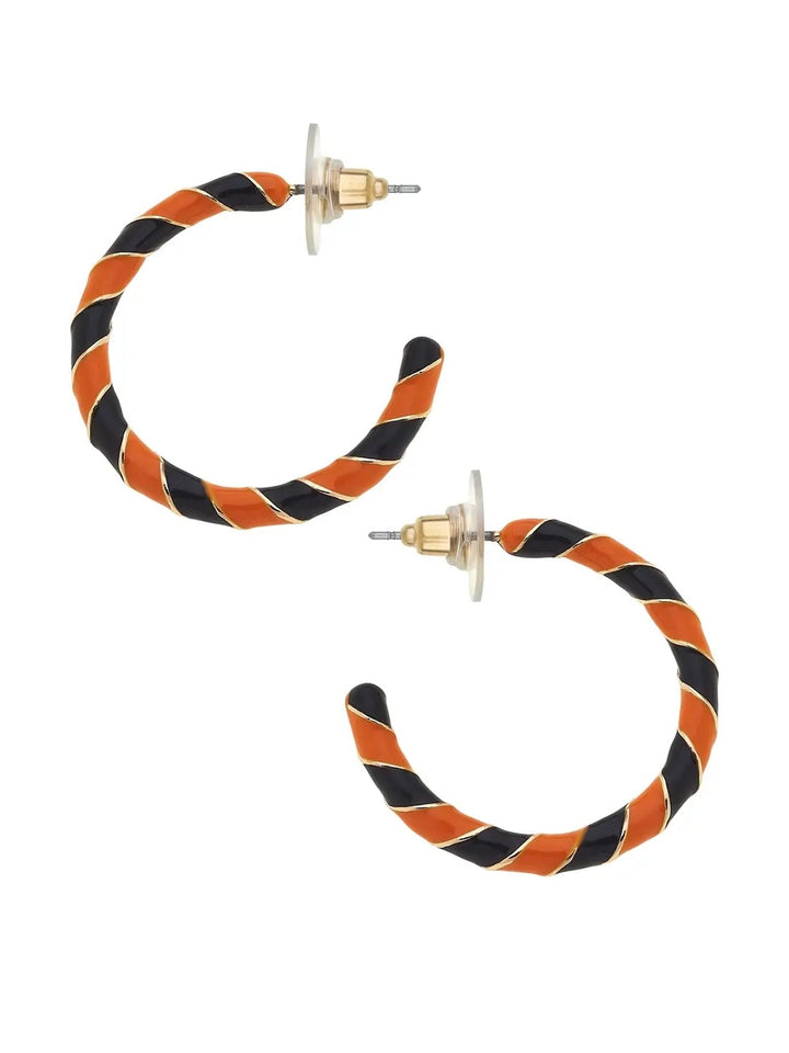 Halloween Twisted Hoop Earrings by Canvas
