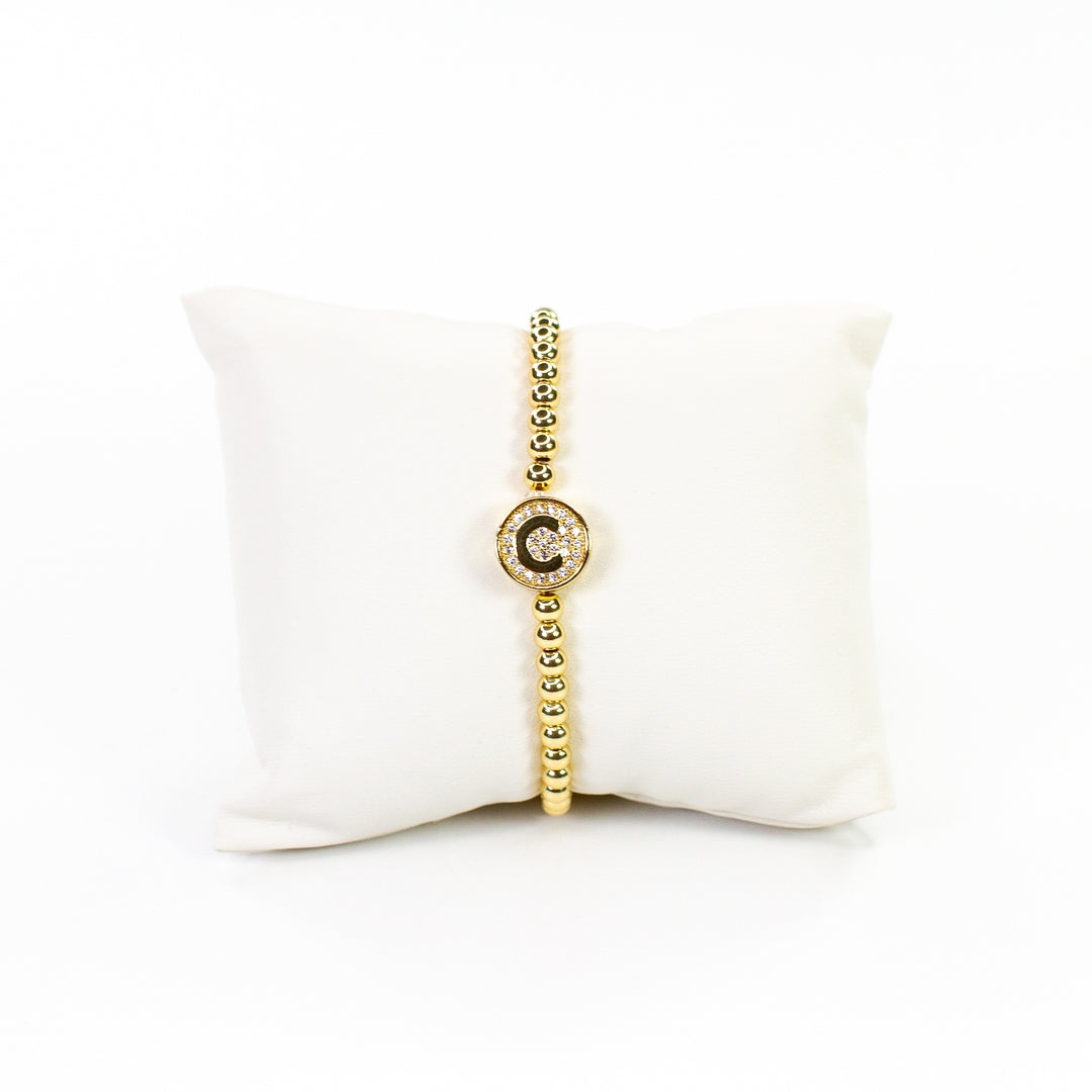 CZ Initial Bracelet