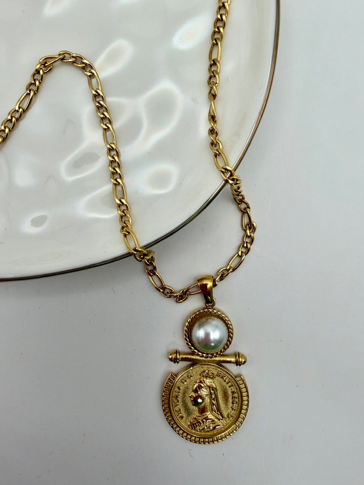 Macy Coin Necklace by ChansuttPearls