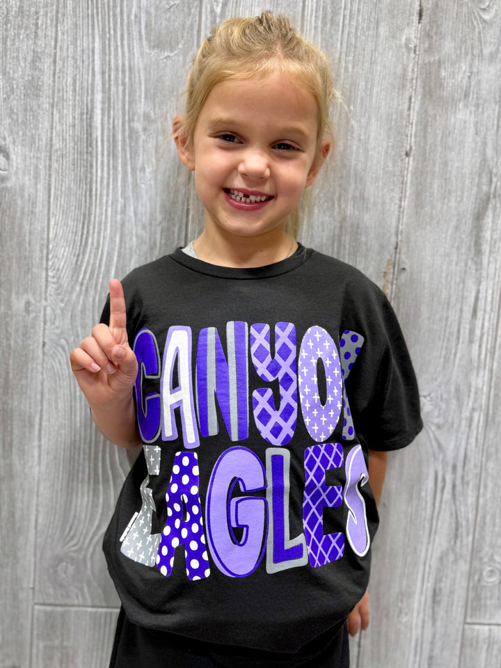 Canyon Eagles Funky Script Tee
