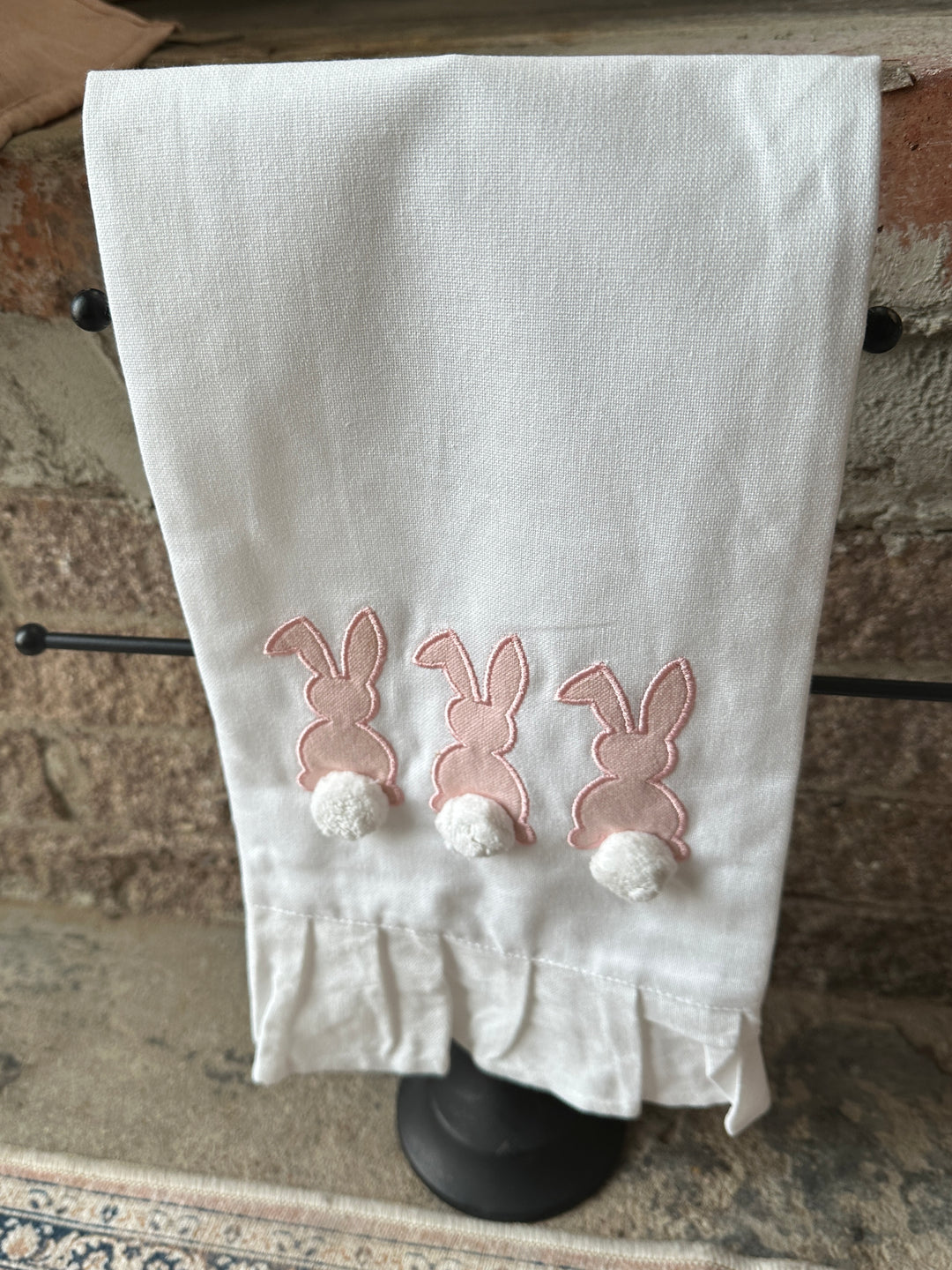 Bunny Ruffle Hand Towel