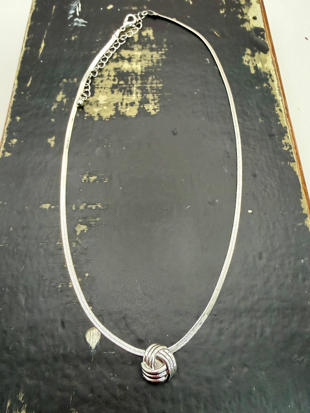 Silver Love Knot Necklace