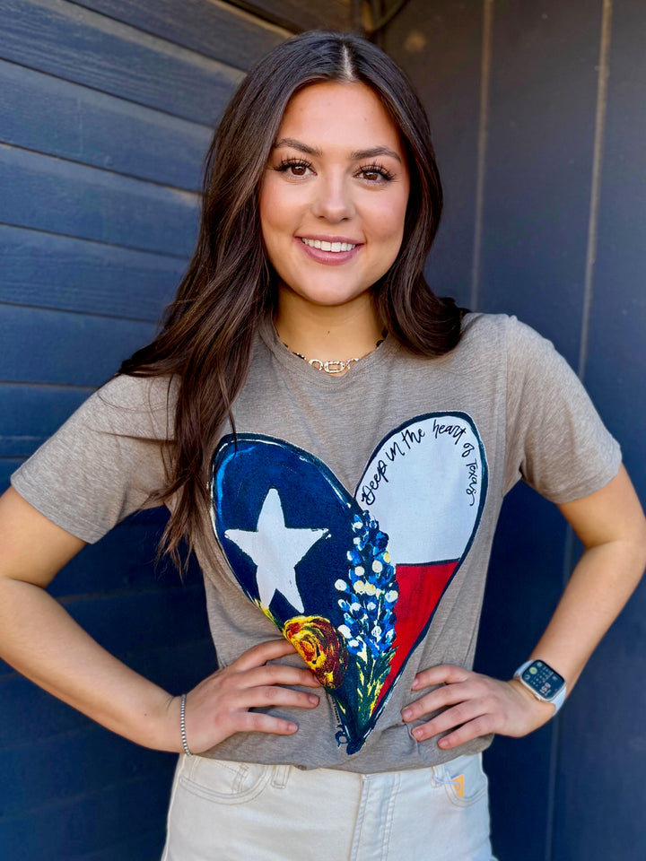 Callie's Deep in the Heart Tee by Texas True Threads