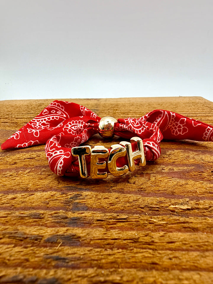 Texas Tech Bandana Slider Bracelet