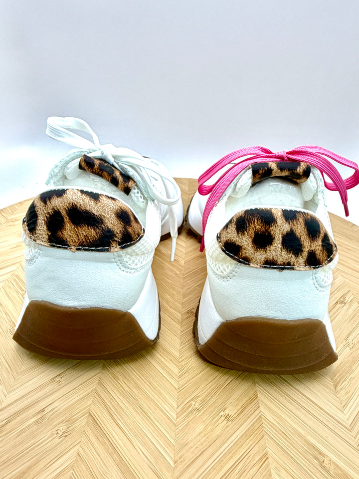 No Prob Leopard Sneaker by Corkys