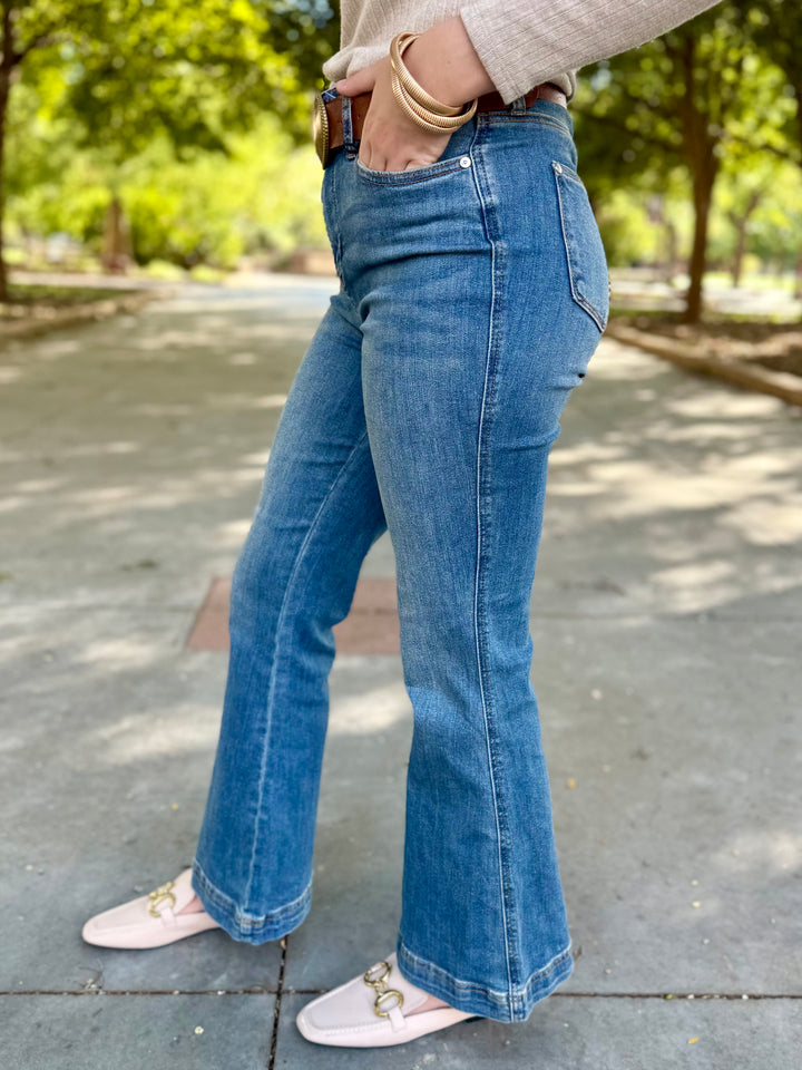Hannah Petite Length Flare Jean by Judy Blue