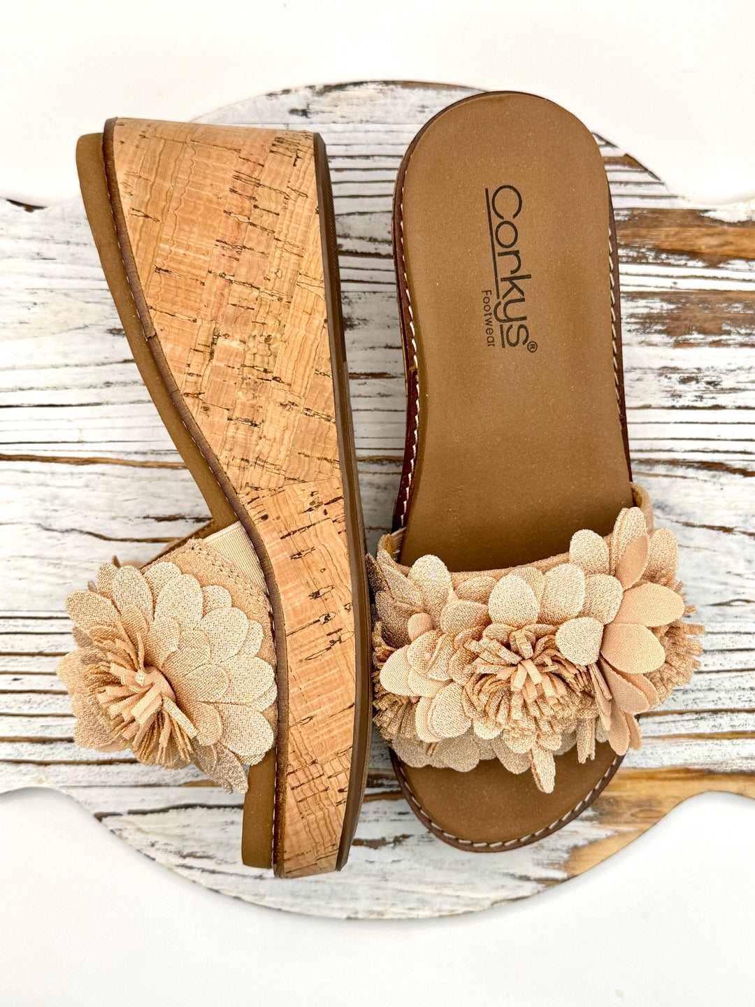 Wildflower Wedge Sandal by Corkys