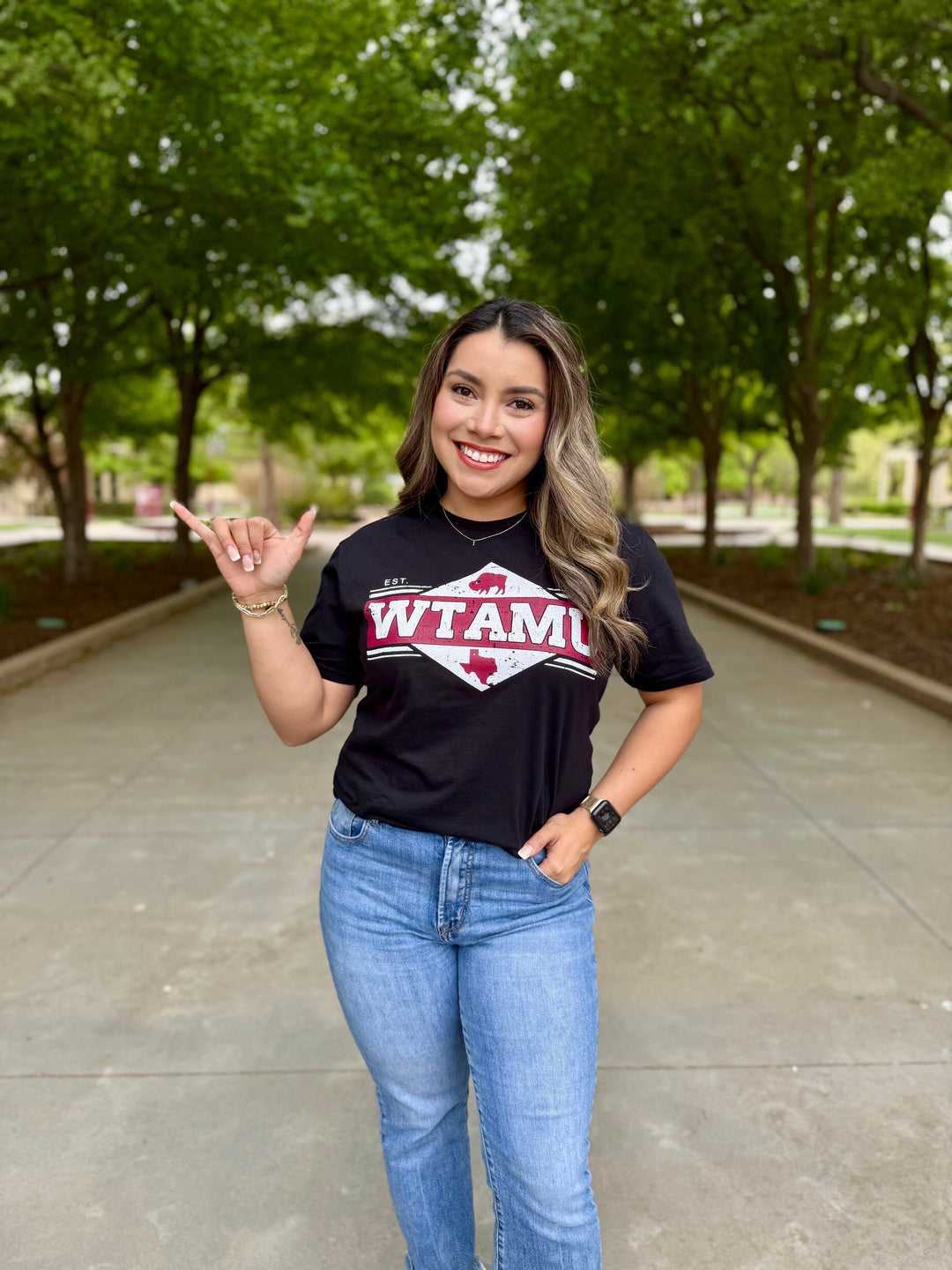 WTAMU Diamond Short Sleeve Tee