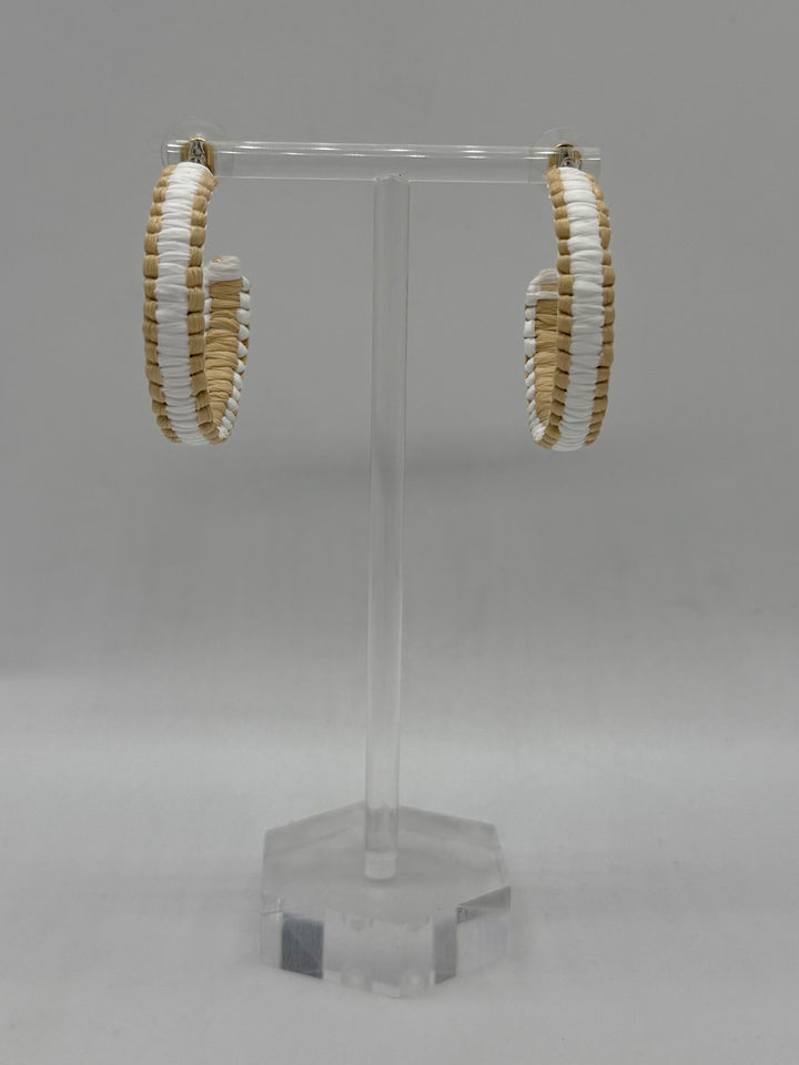 Smith Raffia Hoop Earrings