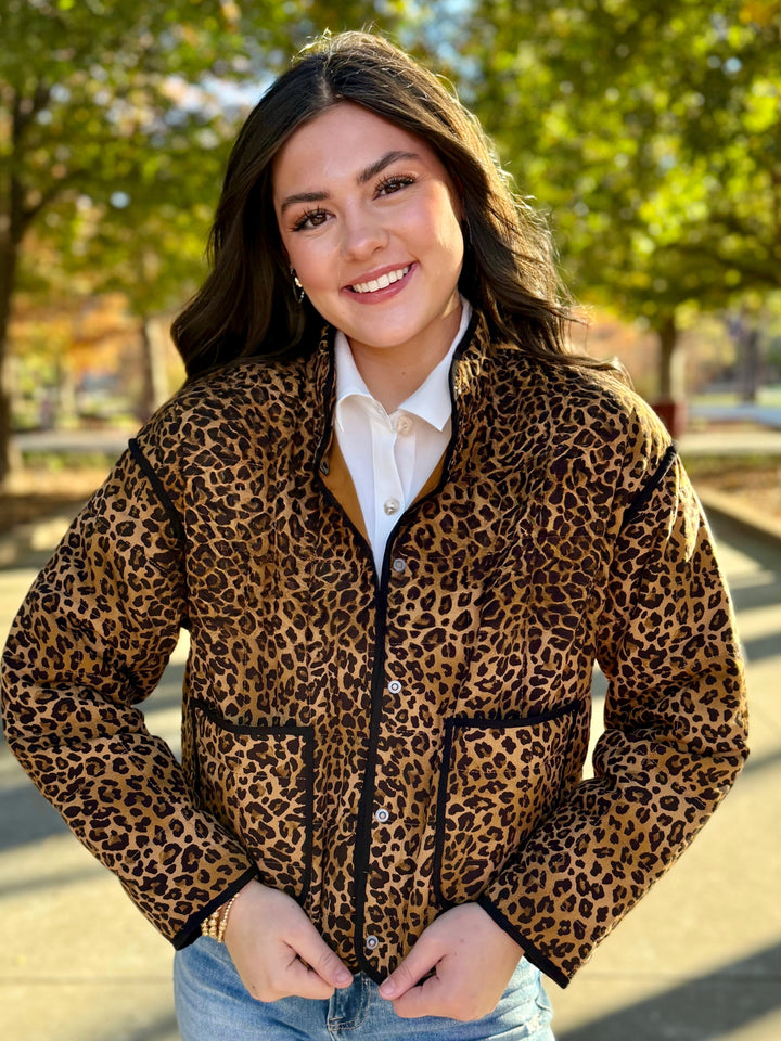 Odie Quilted Leopard Jacket