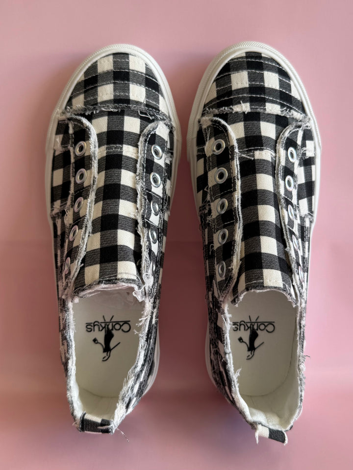 Black and White Checked Babalu by Corky’s