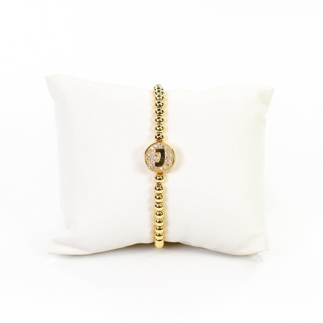 CZ Initial Bracelet