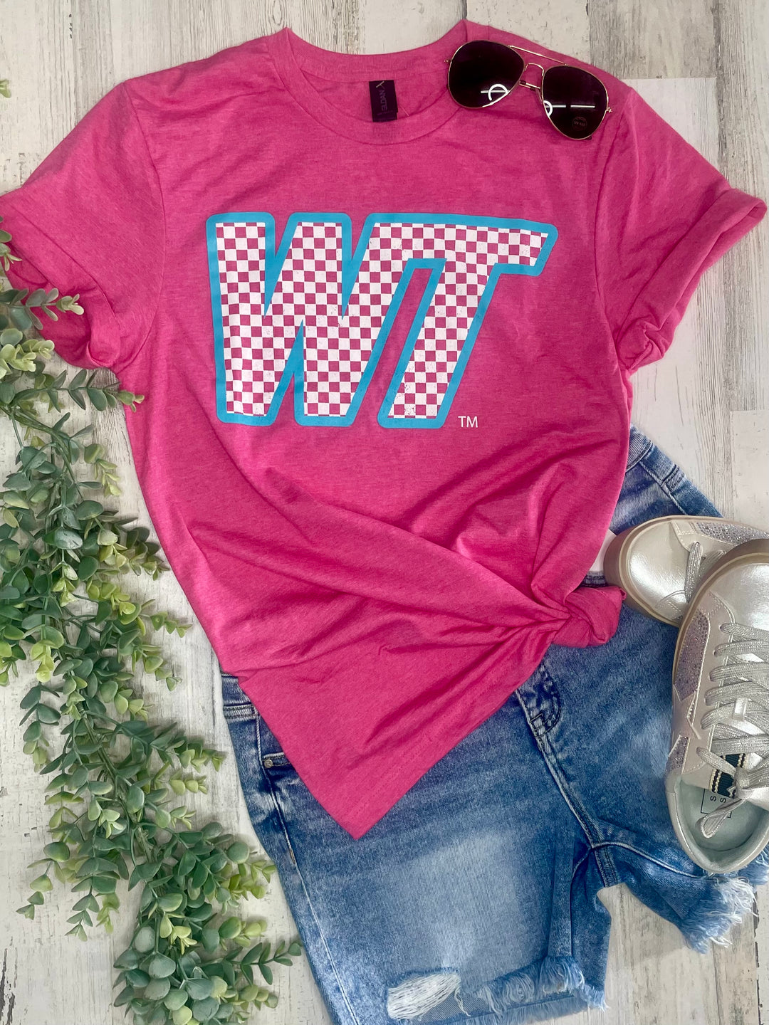 Checkered Slant WT Tee