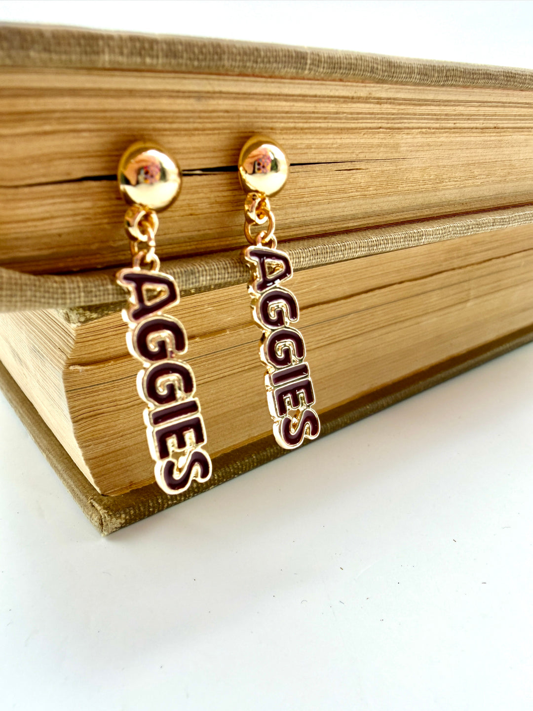 Aggies Nameplate Earring