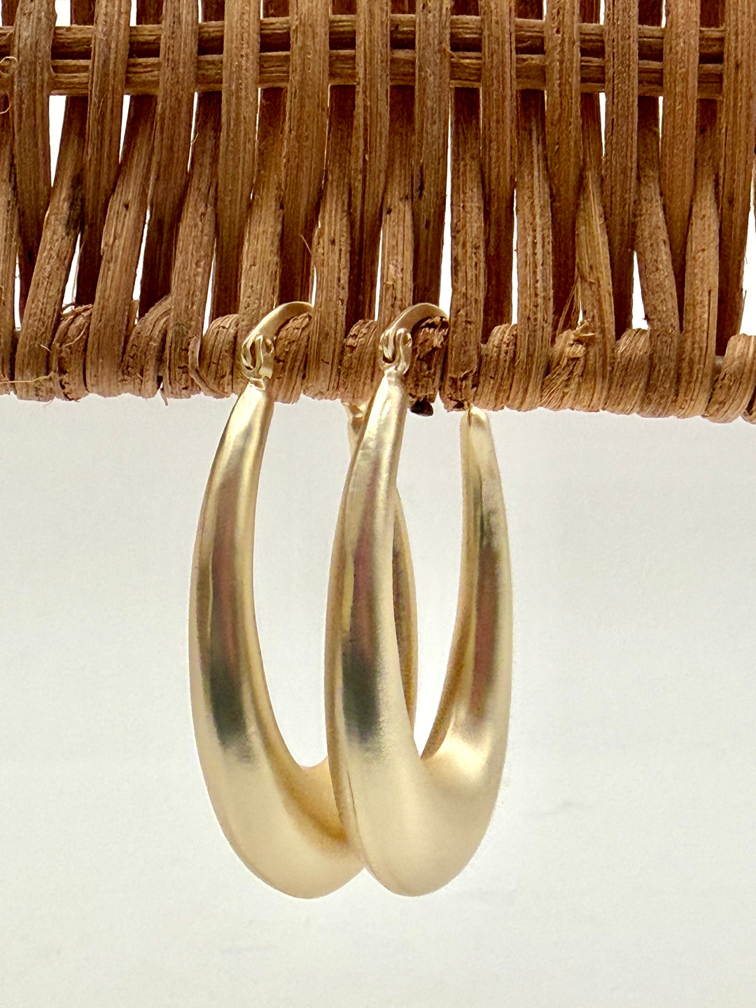 Golden Hour Oval Hoop Earrings