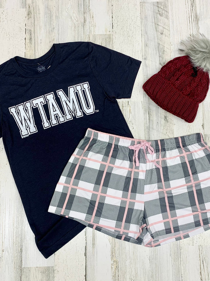 WTAMU Plaid PJ Set