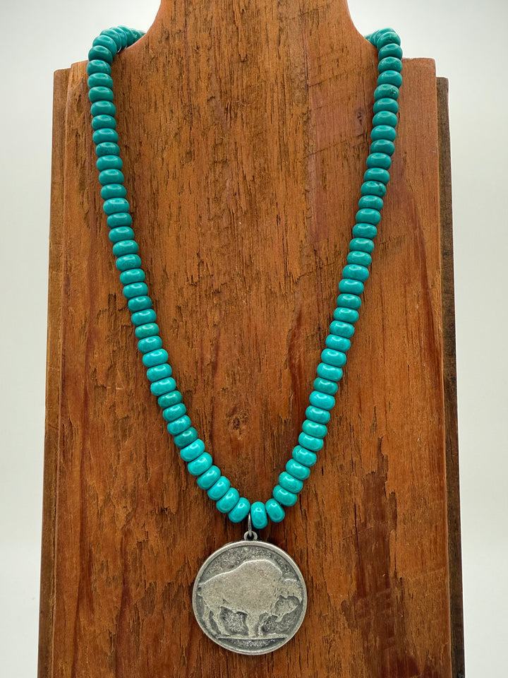 Large Buffalo Coin Necklace
