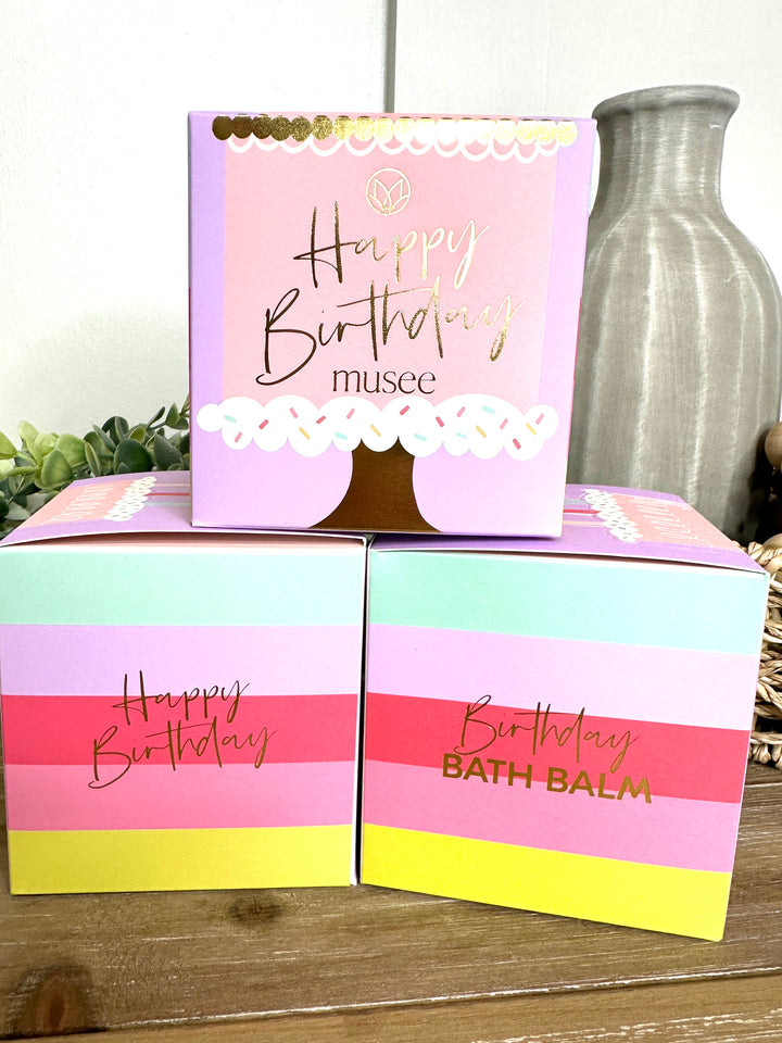 Birthday Cake Boxed Bath Balm by Musee