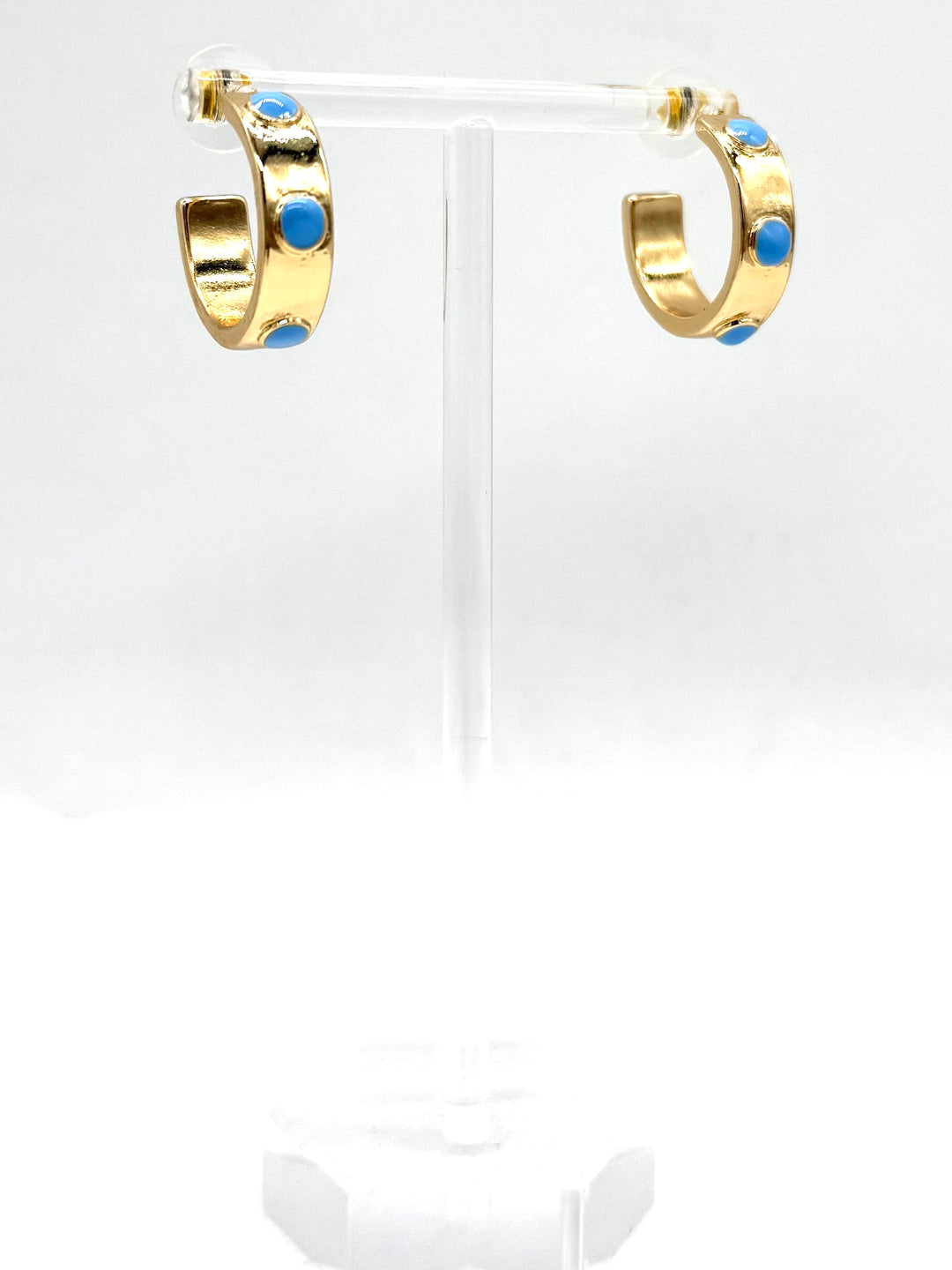 Summer Skies Gold & Light Blue Hoops