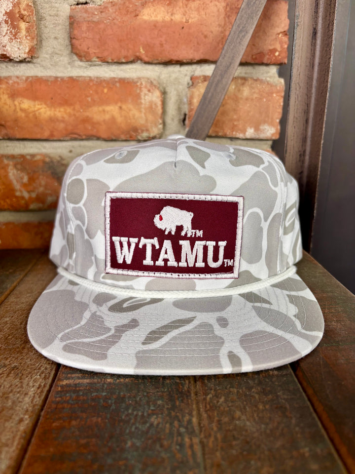 Camo WTAMU Buffalo Patch Cap