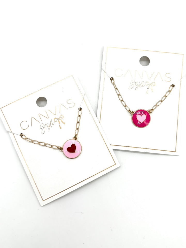Love Heart Gold Chain Necklace