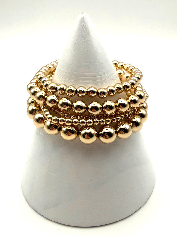 Millie Gold Beaded Bracelet Set