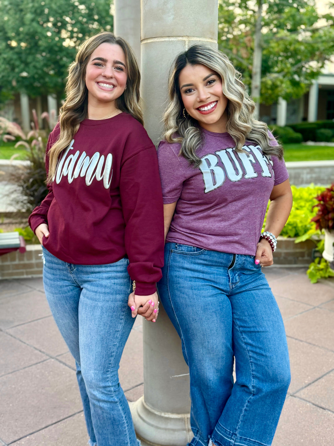 Buffs Arched with Metallic Puff Tee