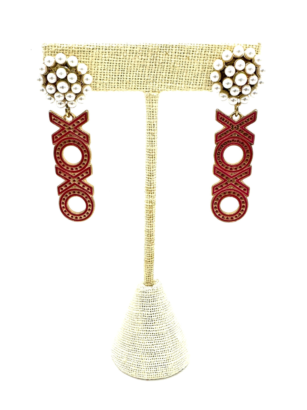 XOXO Enamel Drop Earrings