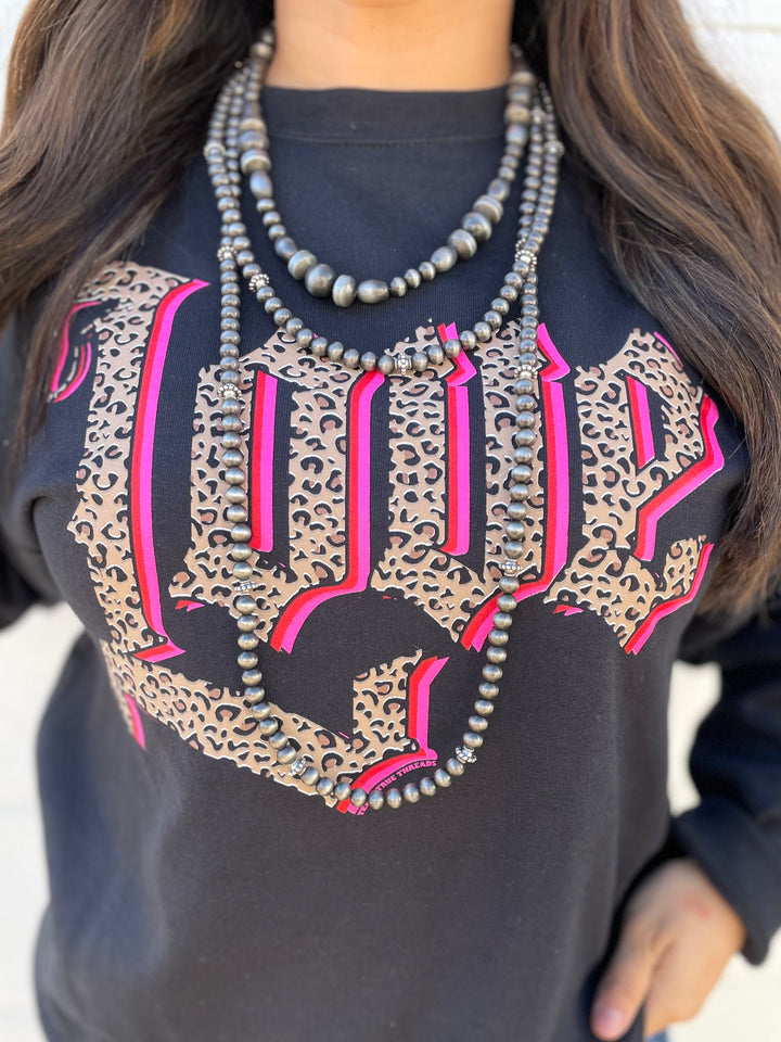 Baby Leopard Love Sweatshirt by Texas True Threads