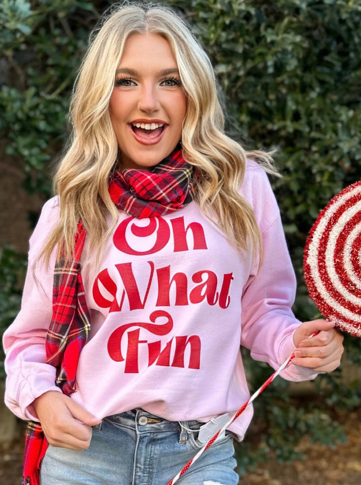 Oh What Fun Sweatshirt by Blessed Buffalo Boutique