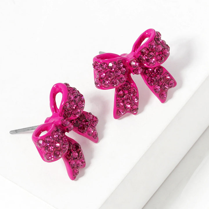 Sparkle & Shine Bow Earrings