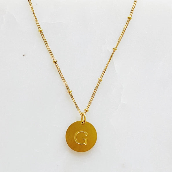 Simple Statement Initial Necklace