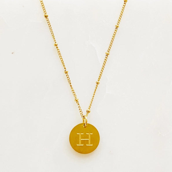 Simple Statement Initial Necklace