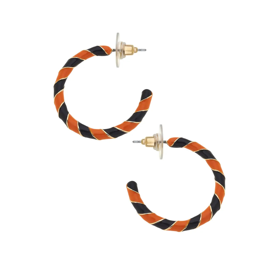 Halloween Twisted Hoop Earrings by Canvas
