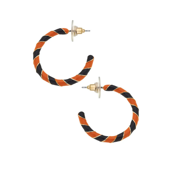 Halloween Twisted Hoop Earrings by Canvas