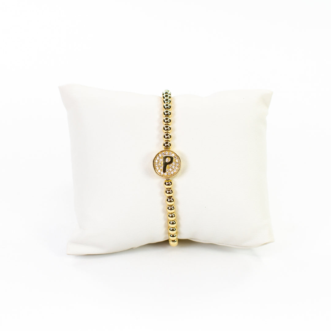 CZ Initial Bracelet