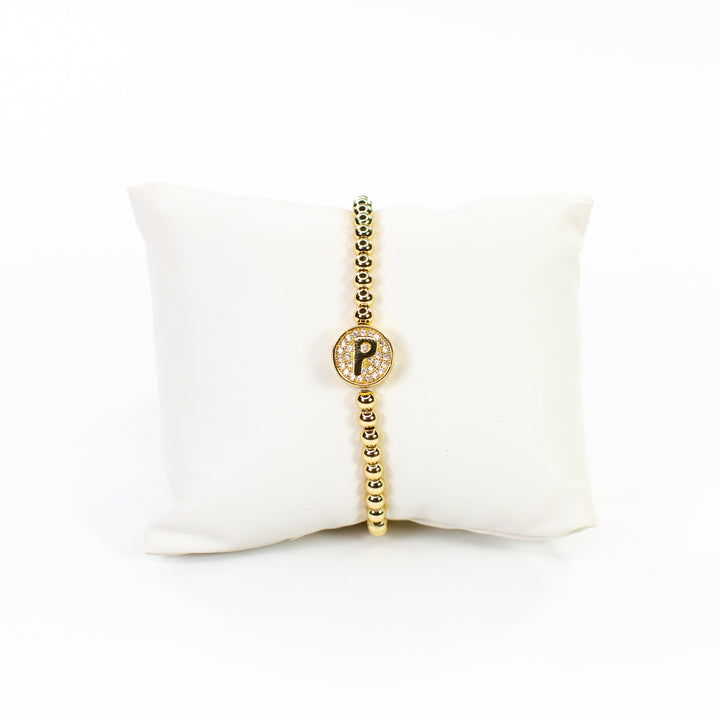CZ Initial Bracelet