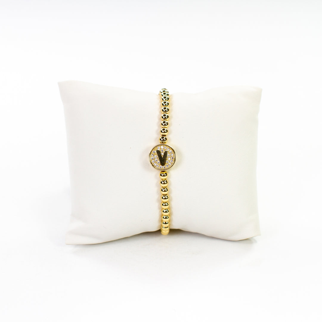 CZ Initial Bracelet