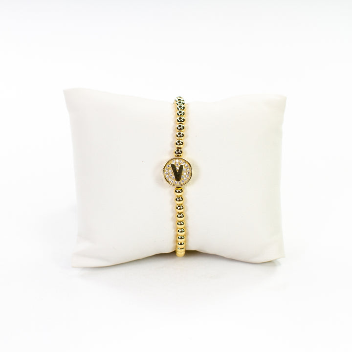 CZ Initial Bracelet