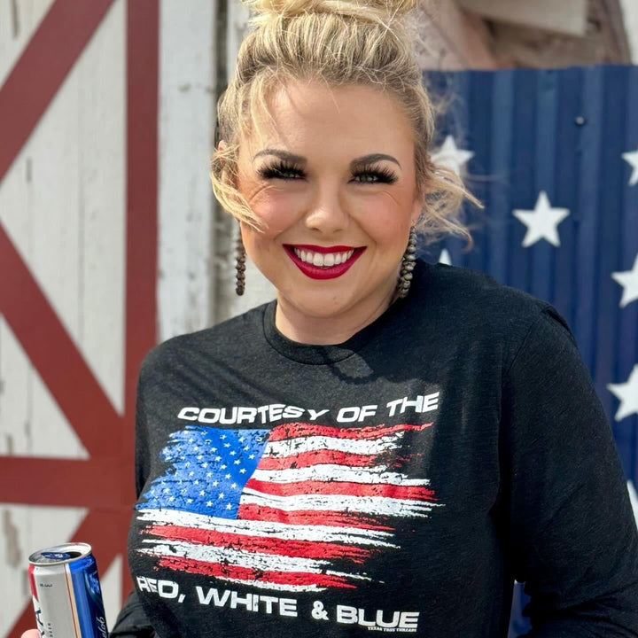 Courtesy of The Red, White, & Blue LONG SLEEVE TEE by Texas True Threads