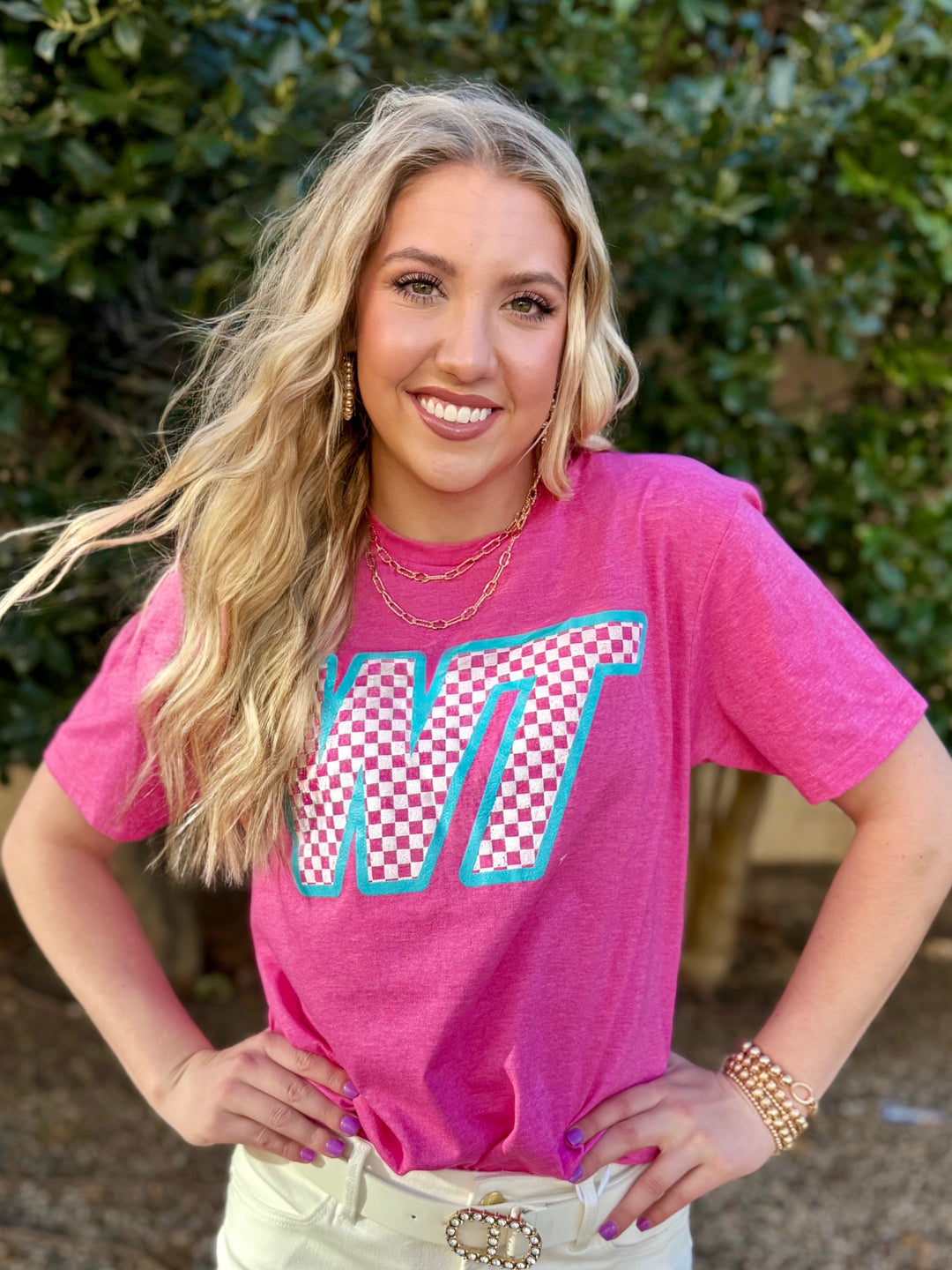 Checkered Slant WT Tee