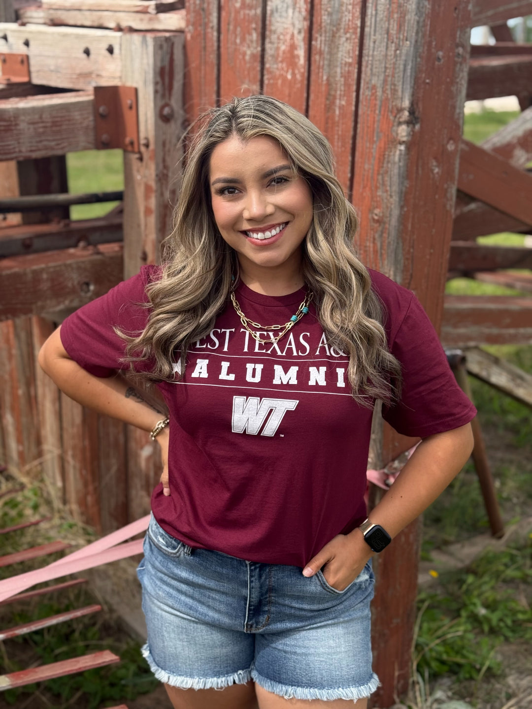 Maroon West Texas A&M Alumni Star Tee