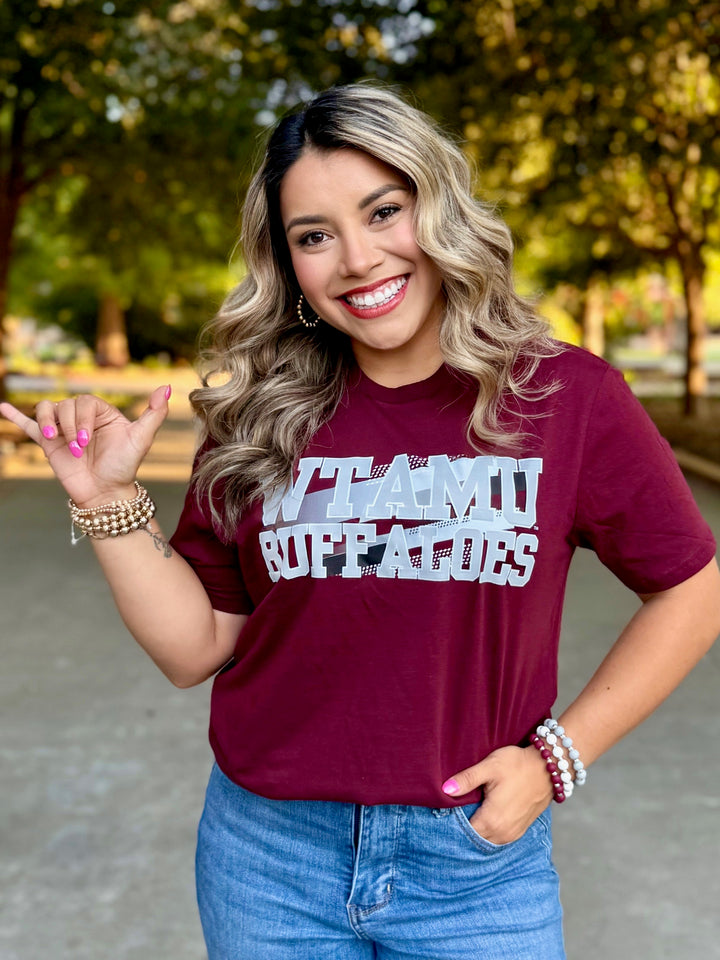 WTAMU Velocity Maroon Tee